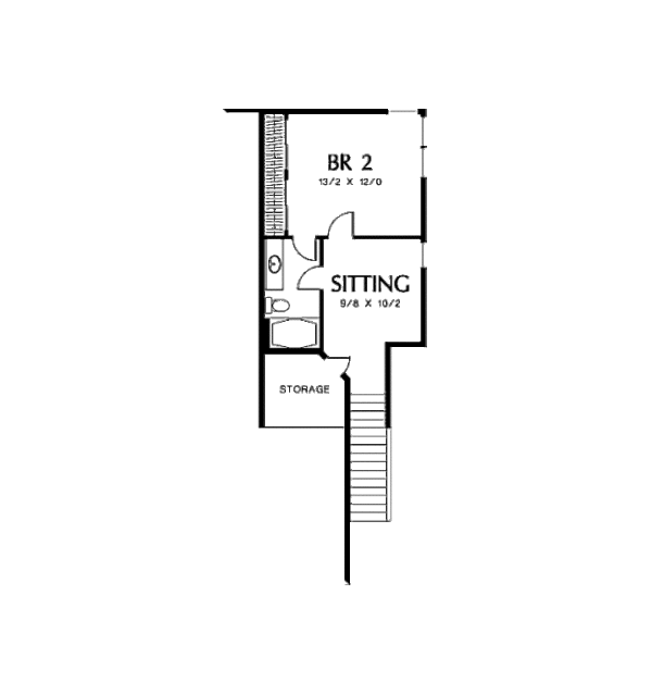 Home Plan - Traditional Floor Plan - Upper Floor Plan #48-375