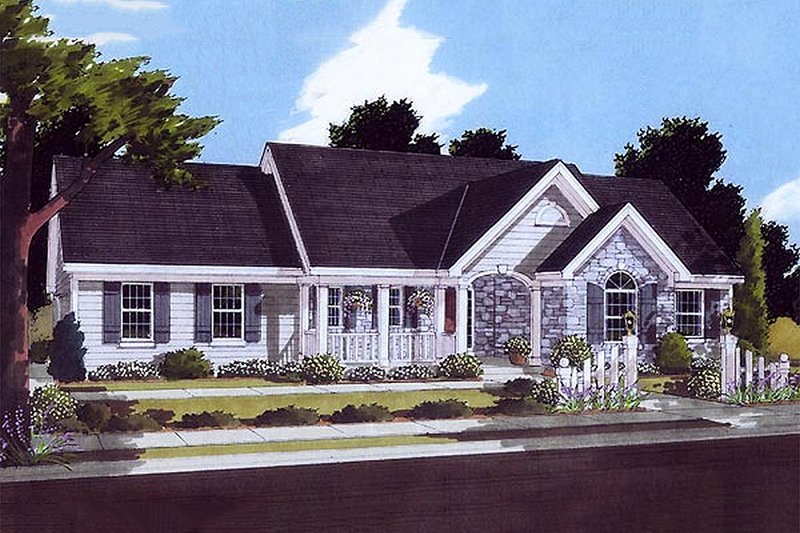 House Design - Country style home, elevation