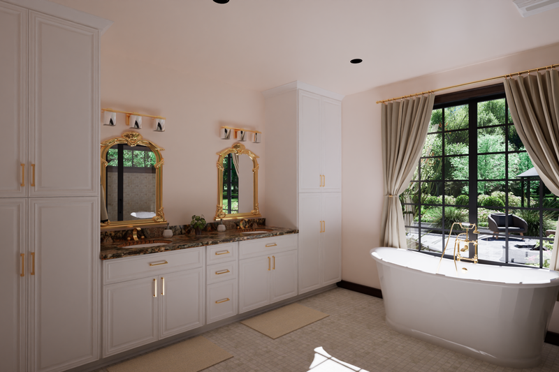 Dream House Plan - Interior - Master Bathroom for European House Plan #1116-20 - 5 bed, 3.5 bath