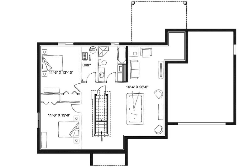 House Blueprint - Unfinished Basement
