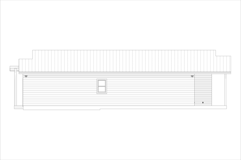 House Design - Exterior - Other Elevation 3 for Contemporary House Plan #1127-2 - 3 bed, 2 bath