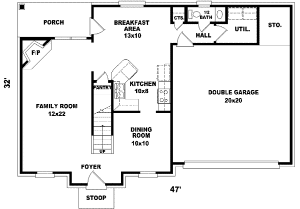 European Floor Plan - Main Floor Plan #81-658