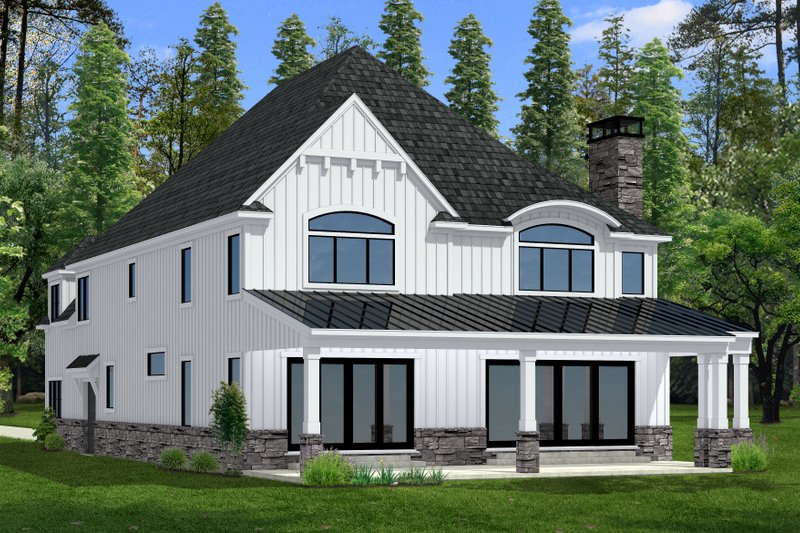 House Design - Exterior - Other Elevation 1 for Traditional House Plan #1057-40 - 5 bed, 6 bath