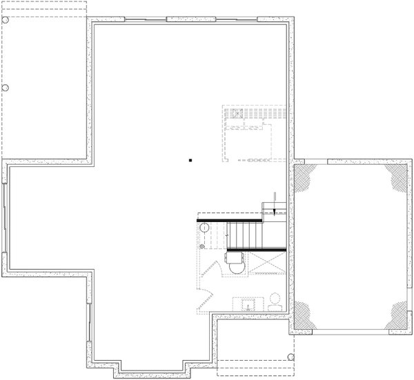 Dream House Plan - Floor Plan - Main Floor for European House Plan #23-1020 - 2 bed, 1 bath