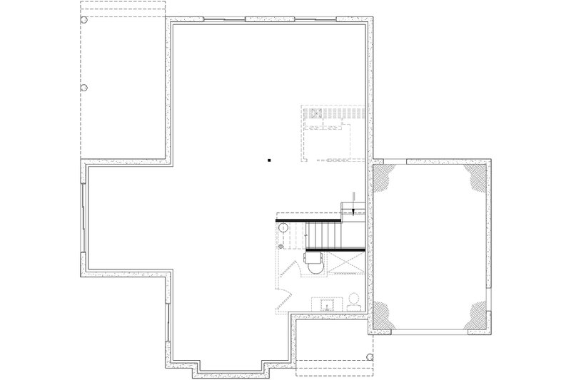 Dream House Plan - Floor Plan - Main Floor for European House Plan #23-1020 - 2 bed, 1 bath