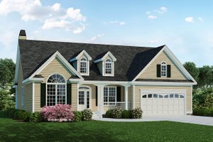 Country Exterior - Front Elevation Plan #929-519