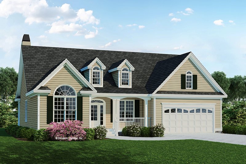 Architectural House Design - Country Exterior - Front Elevation Plan #929-519