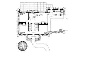 Floor Plan - Main Floor for Colonial House Plan #72-360 - 4 bed, 4 bath
