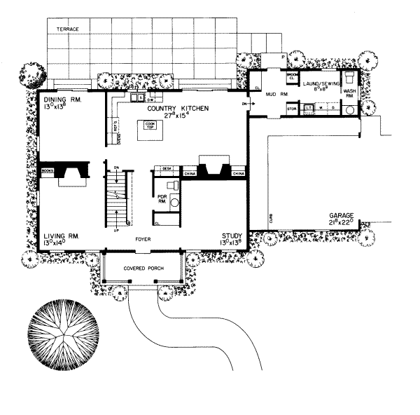 Dream House Plan - Colonial Floor Plan - Main Floor Plan #72-360