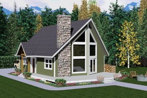Cabin Exterior - Other Elevation Plan #126-106
