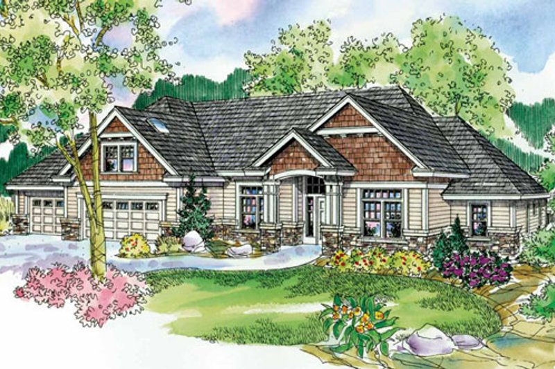 Dream House Plan - Craftsman Exterior - Front Elevation Plan #124-758