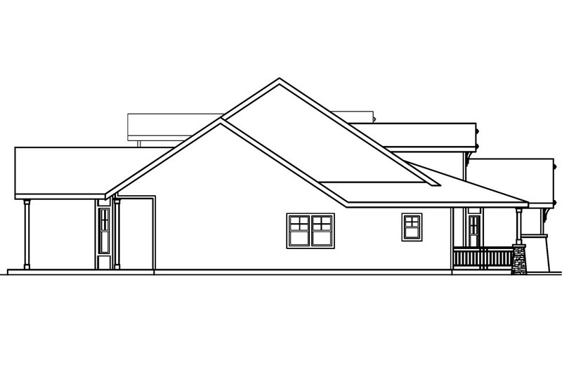 Home Plan - Exterior - Other Elevation for Craftsman House Plan #124-453 - 3 bed, 3.5 bath