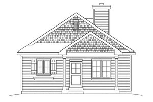 Exterior - Front Elevation 3 for Ranch House Plan #22-615 - 3 bed, 2 bath
