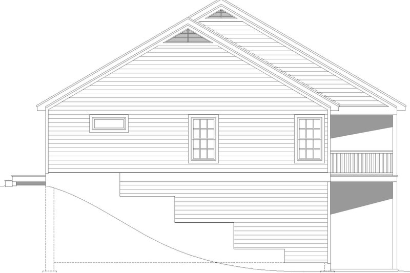 Architectural House Design - Exterior - Other Elevation 1 for Farmhouse House Plan #932-549 - 3 bed, 2.5 bath