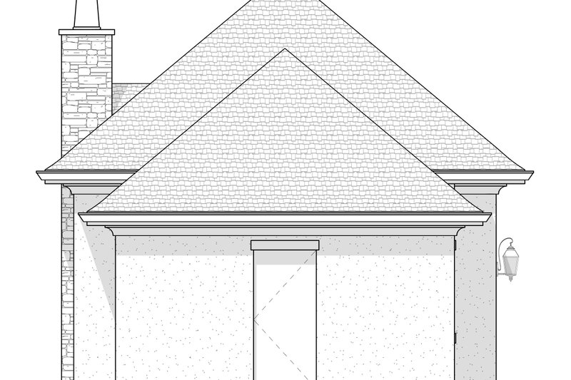 House Blueprint - Exterior - Other Elevation for European House Plan #1114-104, 0.5 bath