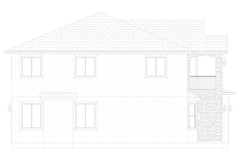 House Plan Design - Exterior - Other Elevation 3 for Traditional House Plan #1060-105 - 4 bed, 2.5 bath