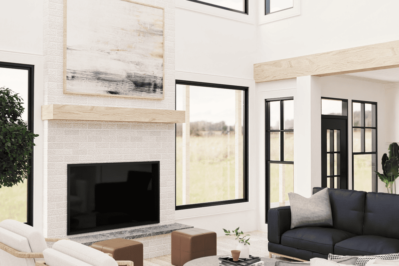 House Design - Interior - Family Room 1 for Traditional House Plan #119-453 - 5 bed, 4 bath