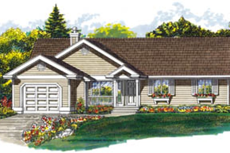 Traditional Style House Plan - 3 Beds 2 Baths 1431 Sq/Ft Plan #47-477