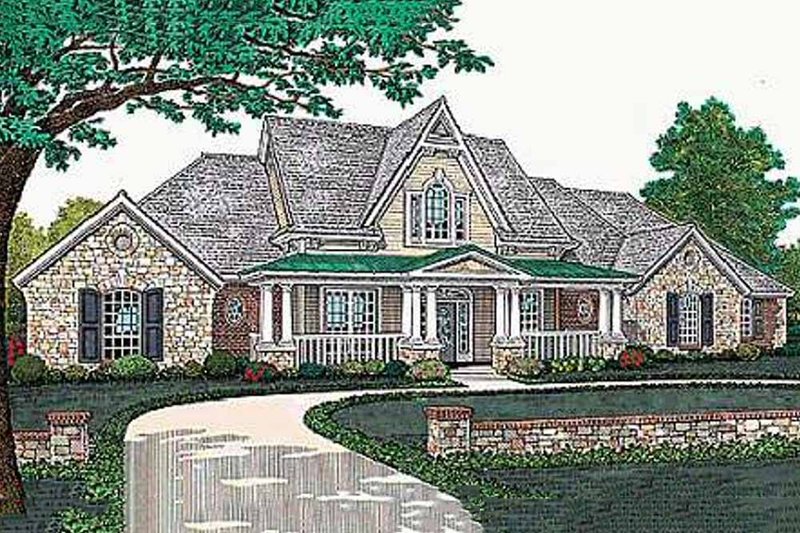 Home Plan - European Exterior - Front Elevation Plan #310-503