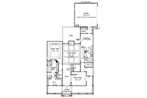 Floor Plan - Main Floor for Farmhouse House Plan #927-40 - 4 bed, 3.5 bath