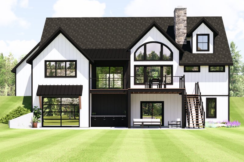 Dream House Plan - Exterior - Rear Elevation for Modern House Plan #1064-454 - 3 bed, 2.5 bath