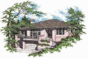 Mediterranean Style House Plan - 4 Beds 2.5 Baths 2542 Sq/Ft Plan #48-128 