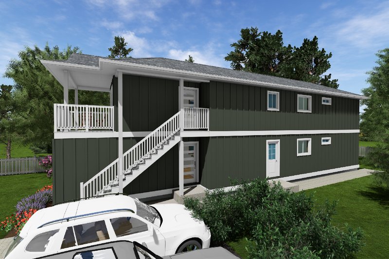House Design - Exterior - Other Elevation for Farmhouse House Plan #126-291 - 4 bed, 4 bath