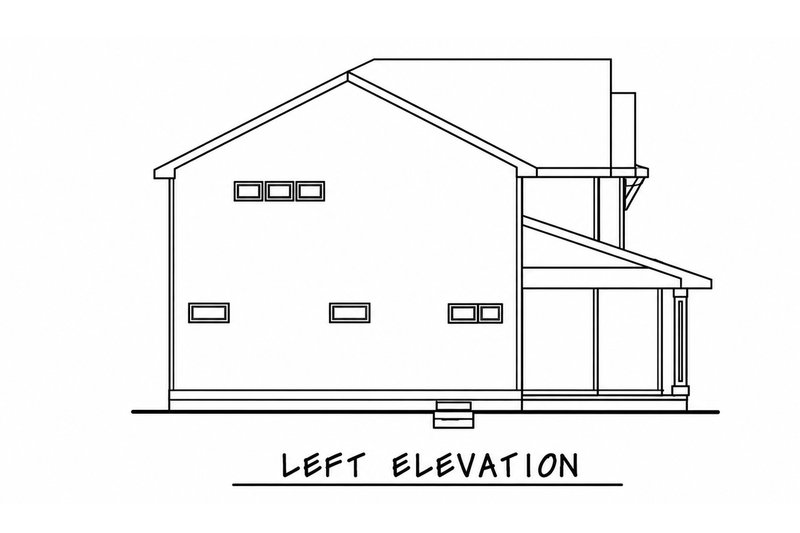 Home Plan - Exterior - Other Elevation 1 for Craftsman House Plan #20-2343 - 4 bed, 2.5 bath
