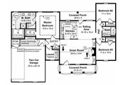Southern Style House Plan - 3 Beds 2 Baths 1500 Sq/Ft Plan #21-146 