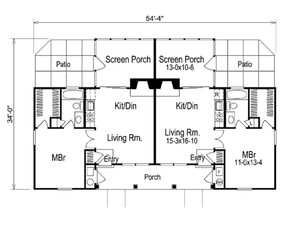 Home Plan - Country Floor Plan - Main Floor Plan #57-570