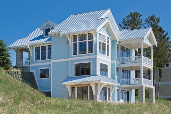 Exterior - Rear Elevation 4 for Craftsman House Plan #928-268 - 3 bed, 3.5 bath