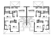 Traditional Style House Plan - 3 Beds 2.5 Baths 2928 Sq/Ft Plan #48-757 