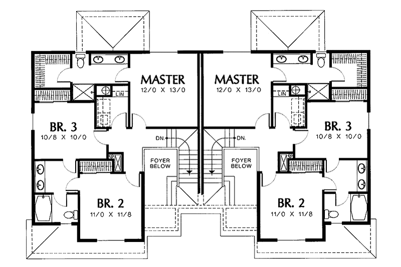 Dream House Plan - Floor Plan - Upper Floor for Traditional House Plan #48-757 - 3 bed, 2.5 bath