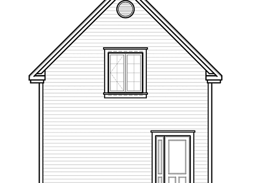 Exterior - Rear Elevation House Plan #23-2469, 0 bath
