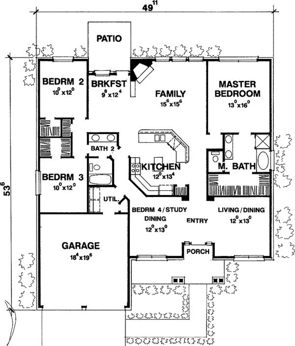 Home Plan - European Floor Plan - Main Floor Plan #472-33