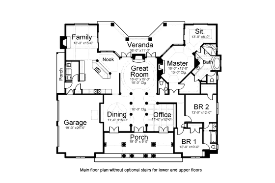 Floor Plan - Other Floor for Classical House Plan #119-158 - 3 bed, 2.5 bath