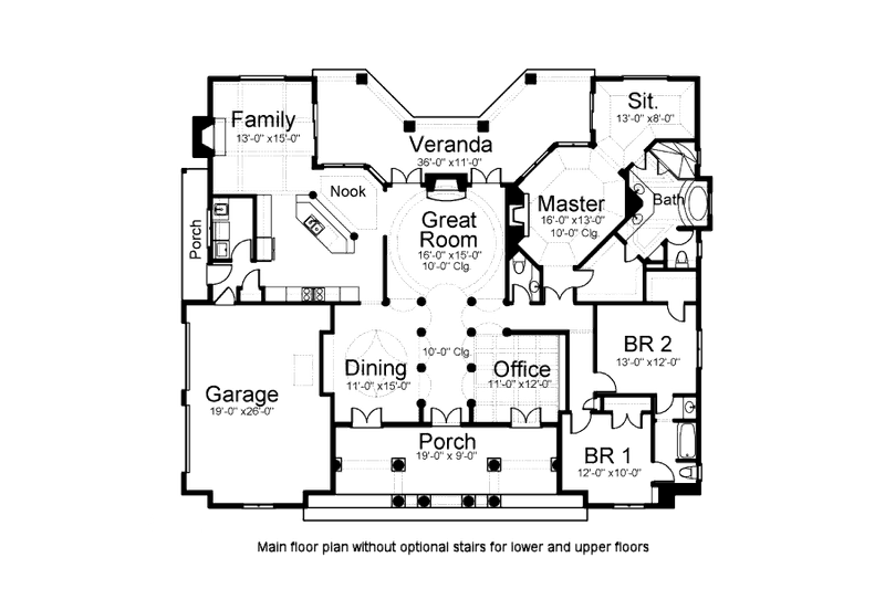 House Design - Floor Plan - Other Floor for Classical House Plan #119-158 - 3 bed, 2.5 bath