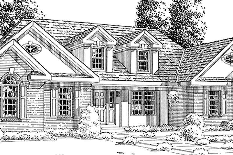 Dream House Plan - Colonial Exterior - Front Elevation Plan #1029-27