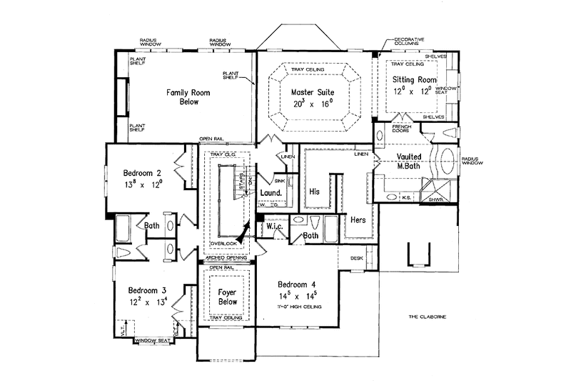 Home Plan - Floor Plan - Upper Floor for Traditional House Plan #927-475 - 5 bed, 4.5 bath