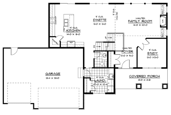 Dream House Plan - European Floor Plan - Main Floor Plan #51-611