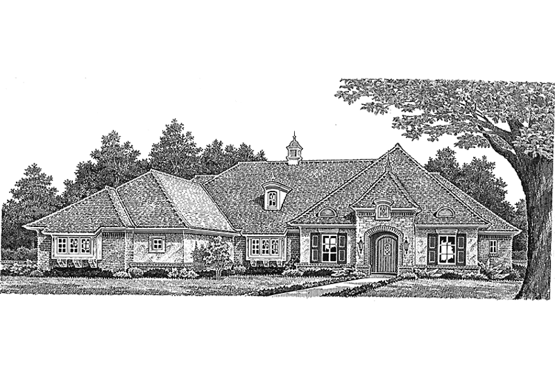 Dream House Plan - Exterior - Front Elevation 3 for Country House Plan #310-1250 - 3 bed, 2.5 bath