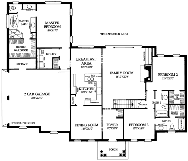 Dream House Plan - Colonial Floor Plan - Main Floor Plan #137-306
