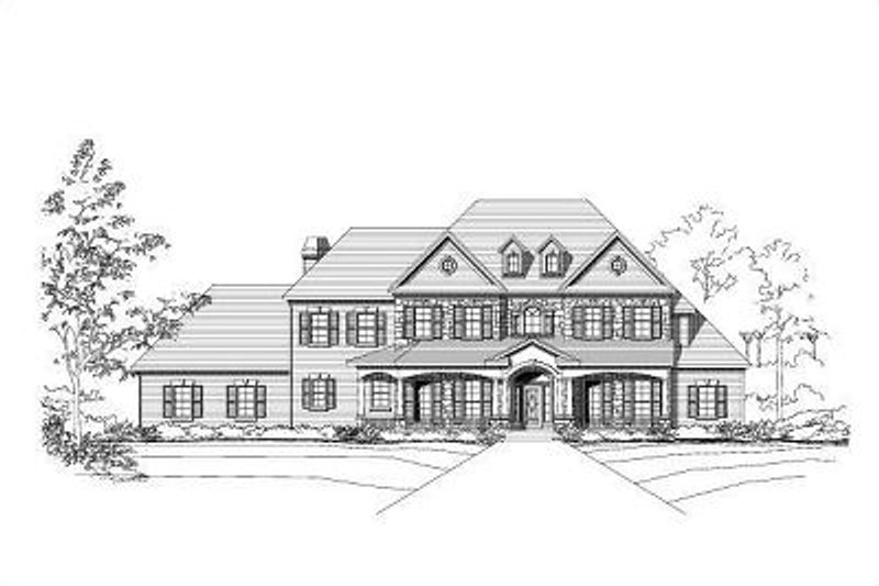 Traditional Style House Plan - 4 Beds 3.5 Baths 4387 Sq/Ft Plan #411-403
