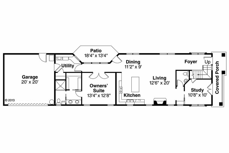 Architectural House Design - Floor Plan - Main Floor House Plan #124-908 - 3 bed, 2.5 bath