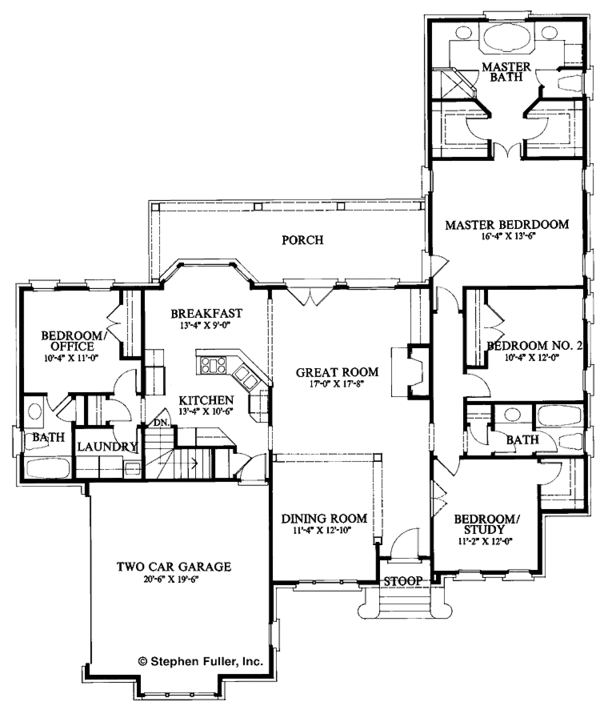 Dream House Plan - Traditional Floor Plan - Main Floor Plan #429-80
