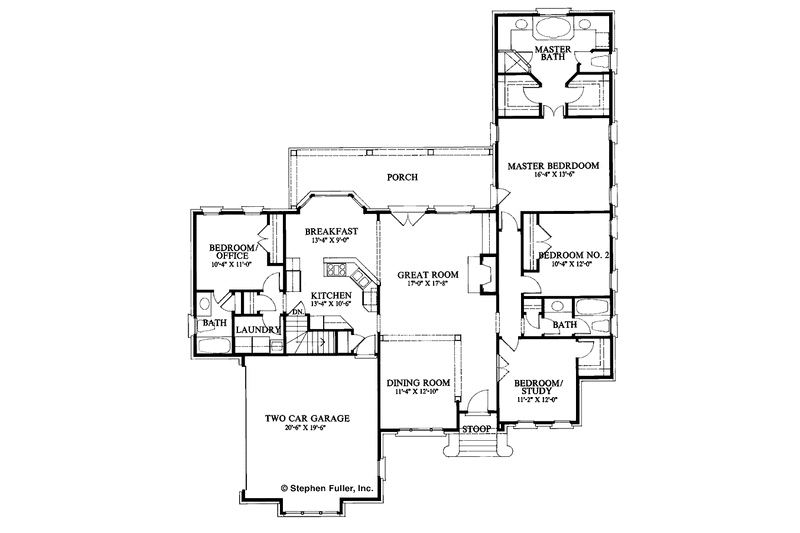 Dream House Plan - Floor Plan - Main Floor for Traditional House Plan #429-80 - 4 bed, 3 bath