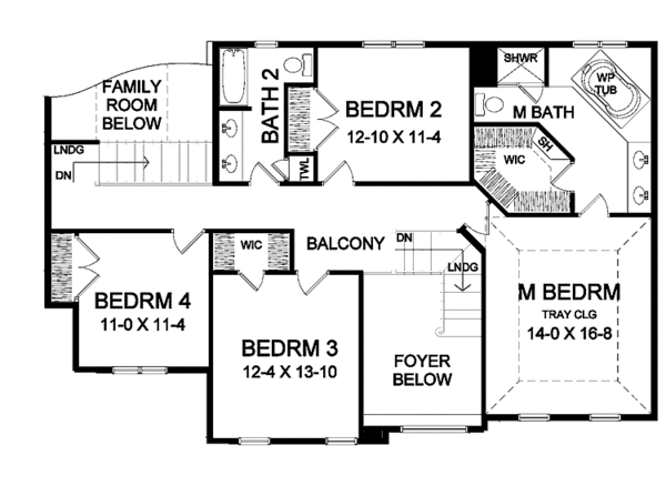 Dream House Plan - Country Floor Plan - Upper Floor Plan #328-382