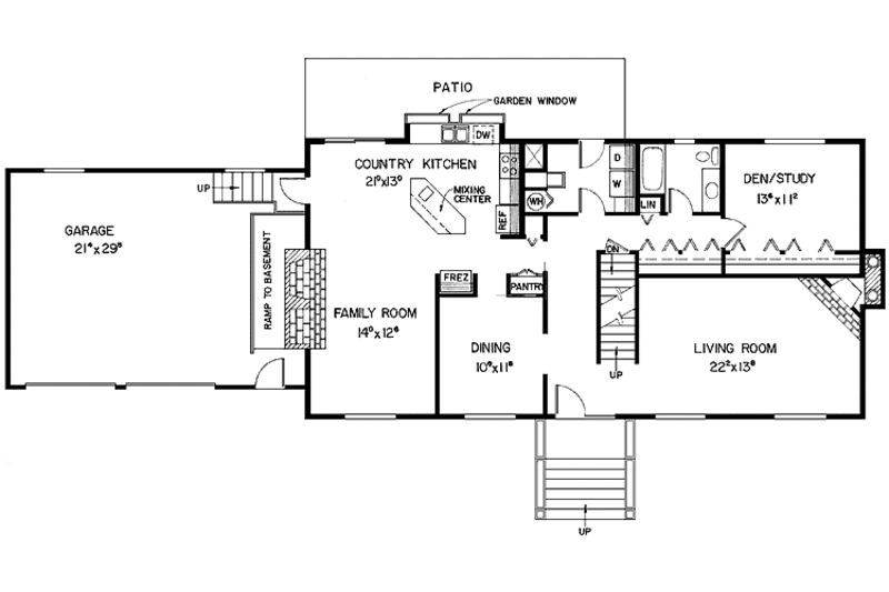 Craftsman Style House Plan - 3 Beds 3 Baths 2798 Sq/Ft Plan #60-941 ...