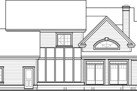 Exterior - Other Elevation for Traditional House Plan #23-329 - 4 bed, 3.5 bath