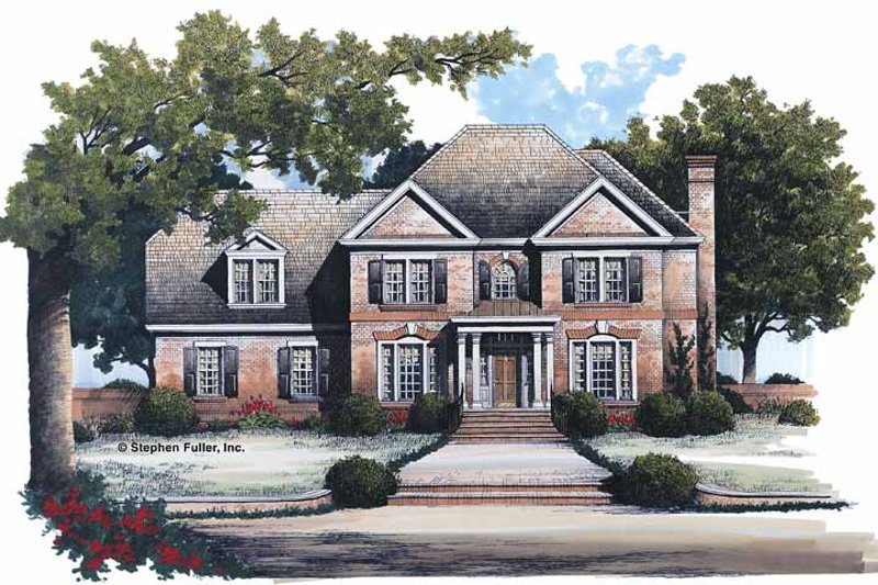 Dream House Plan - Colonial Exterior - Front Elevation Plan #429-110